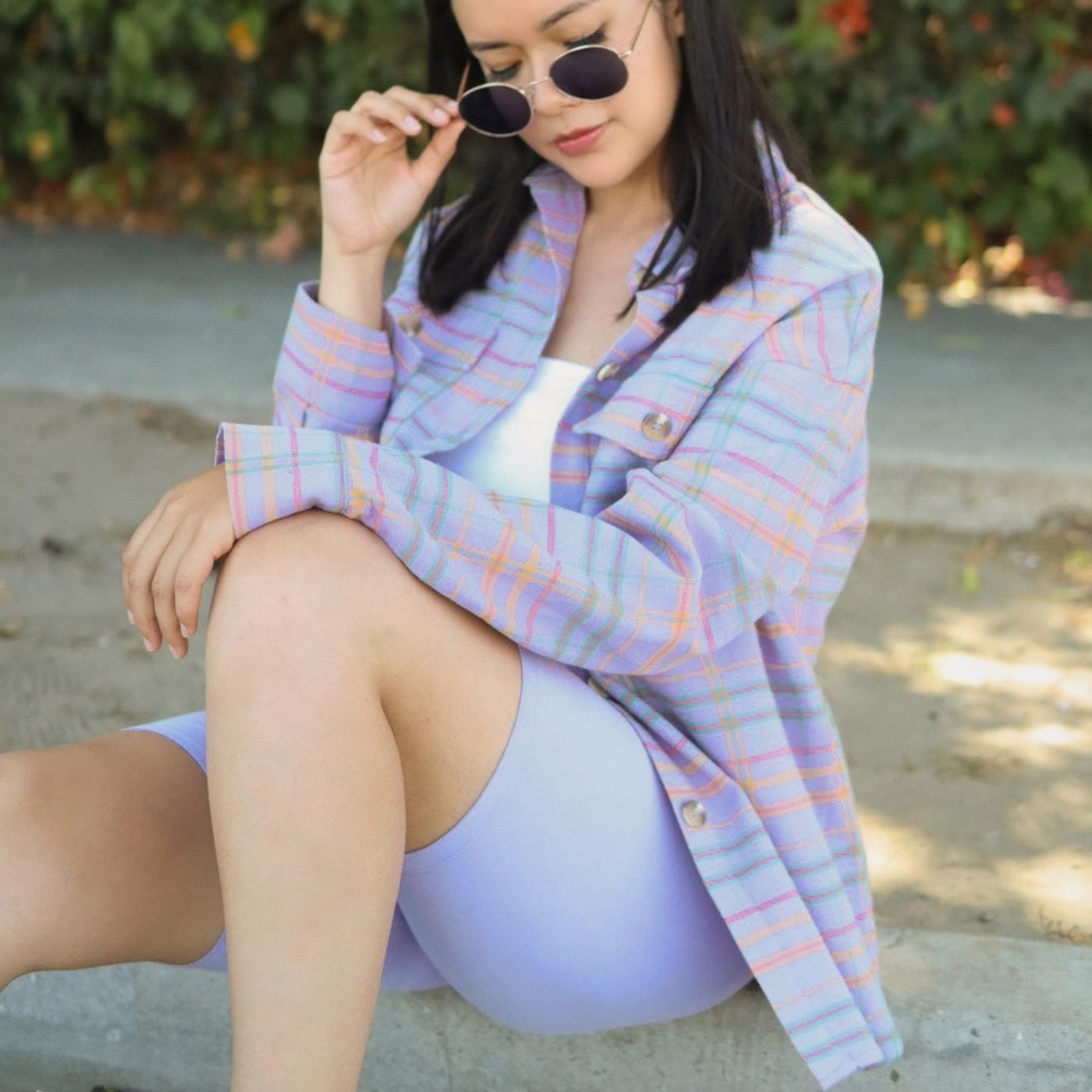 Lavender Plaid Flannel